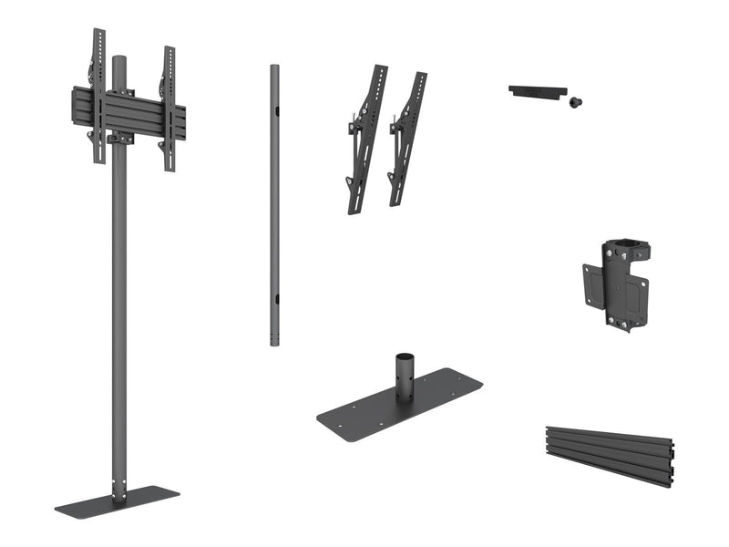 Multibrackets M Pro Single Pole Floormount 50 kg 65" 100 x 100 mm
