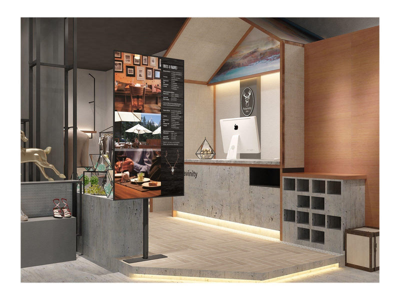 Multibrackets M Pro Single Pole Floormount 50 kg 65" 100 x 100 mm