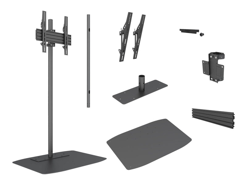 Multibrackets M Pro Single Pole Floorbase 50 kg 65" 100 x 100 mm