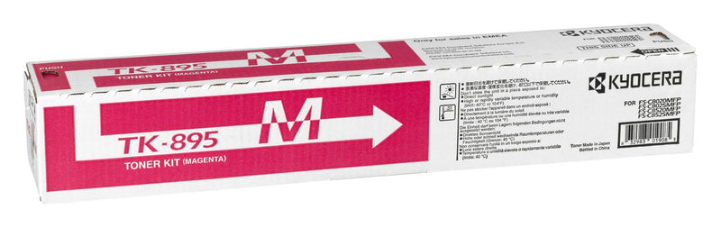 Kyocera Original TK-895M Toner magenta 6.000 Seiten (1T02K0BNL0) für FS-C8020MFP, C8025MFP, C8520MFP, C8525MFP