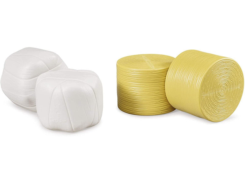 Bruder Accessories: 4 round hay bales (2 pcs. sorted blac