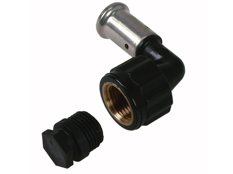Henco bent 90° female iron adapter 40x5/4
