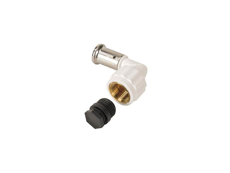 Henco bent 90° female iron adapter 32x1