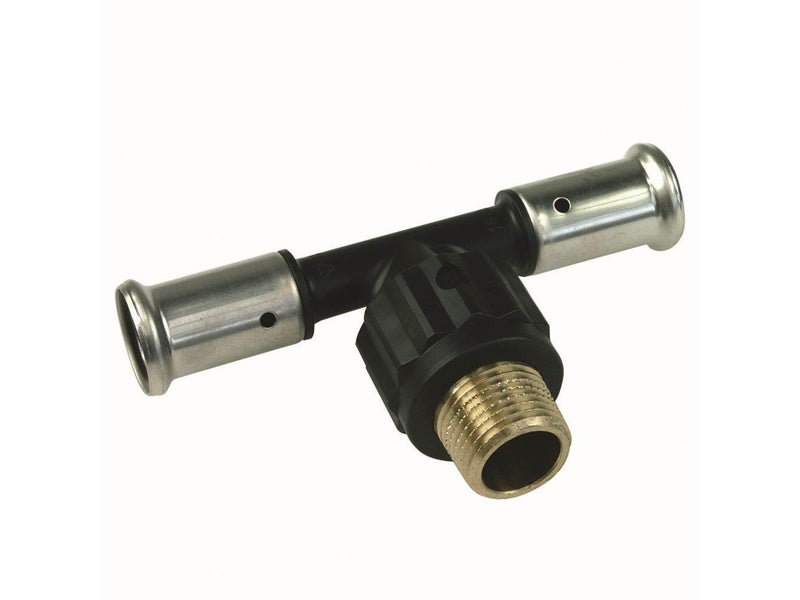 Henco press tee male iron centre 63 x 2 x 63 mm