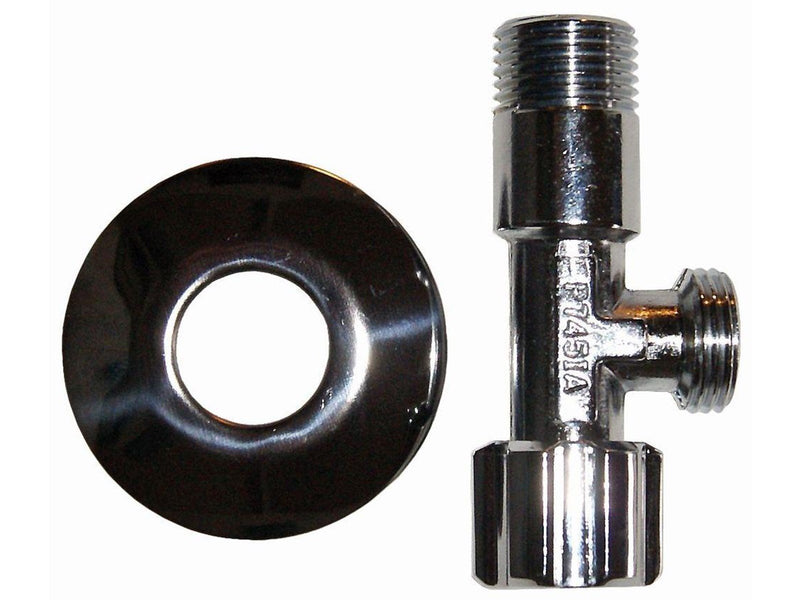 Megatherm Unite stop valve 12 x 38 with 77 mm rosette short version