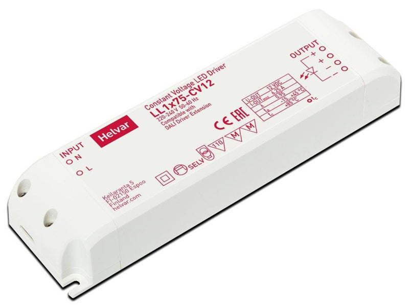 Helvar led driver ll1x75-cv12