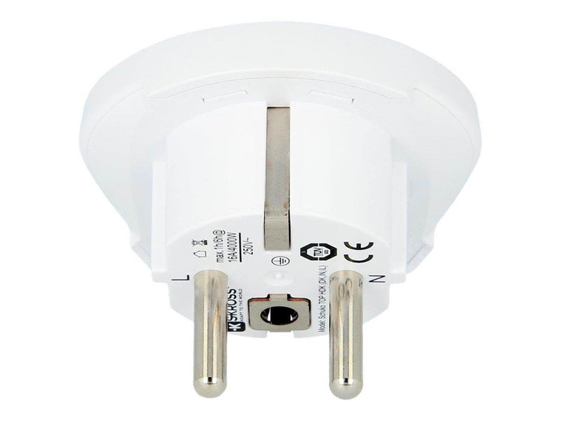 SKross Country Travel Adapter India-Israel-Denmark to Europe