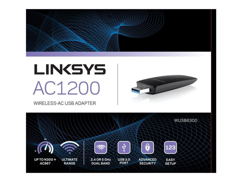 Linksys WUSB6300 AC Wi-Fi USB Adapter