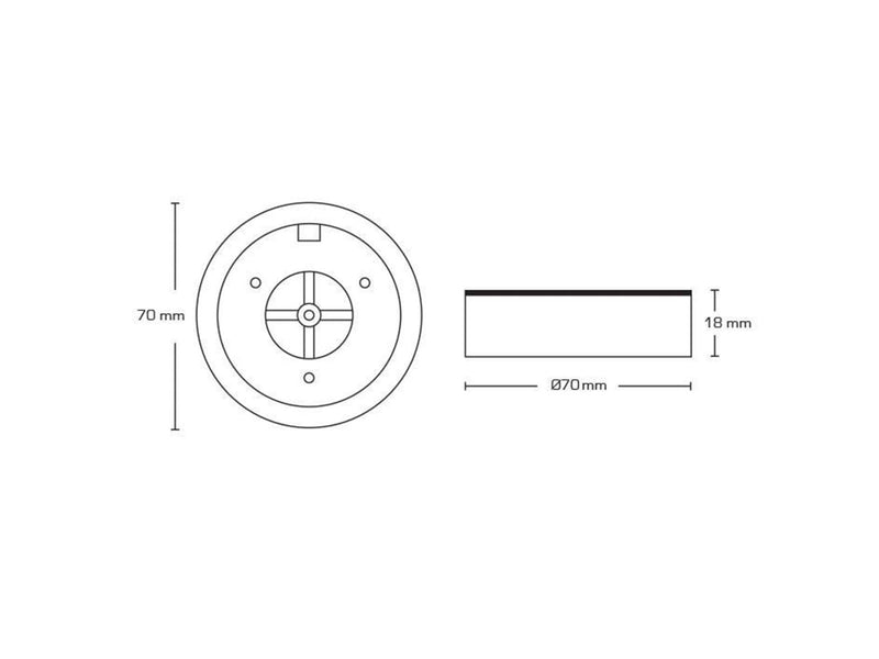 Scan Products Silvia extension ring matt white round