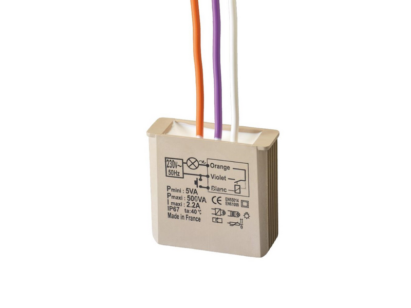 Urmet Mtr500e flush-mounted electronic toggle relay with timer