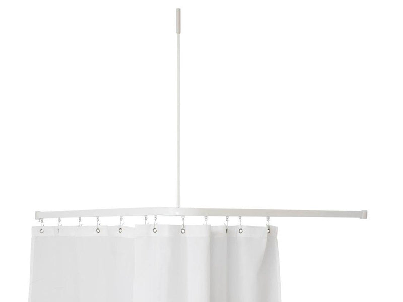 Van Der P Profil 2001 l-shaped shower rail 90x90 cm white