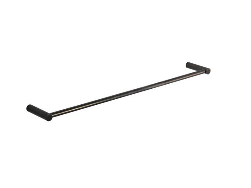 Pressalit towel rail single black chrome