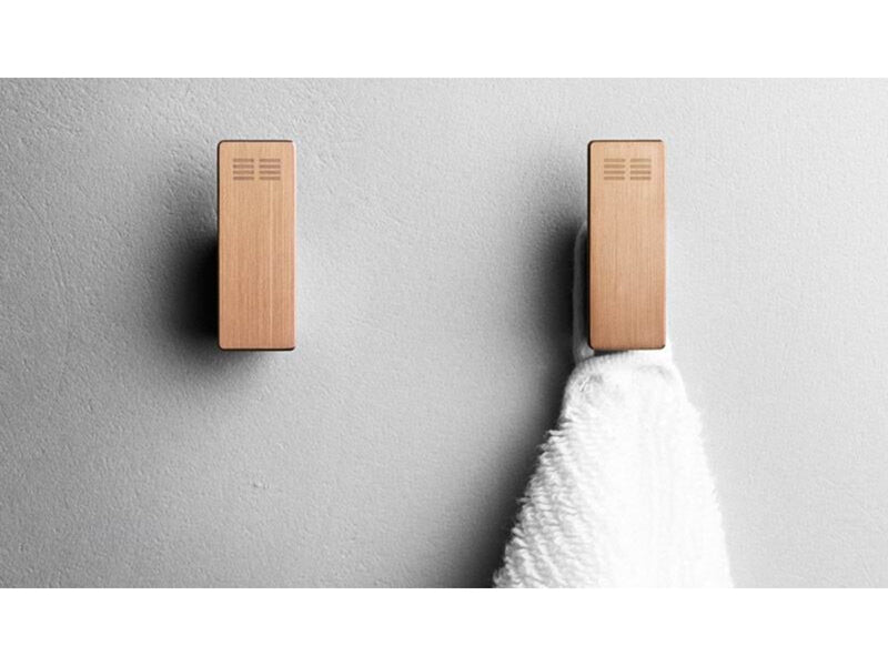 Wantec Reframe Collection towel hooks (x2) Copper