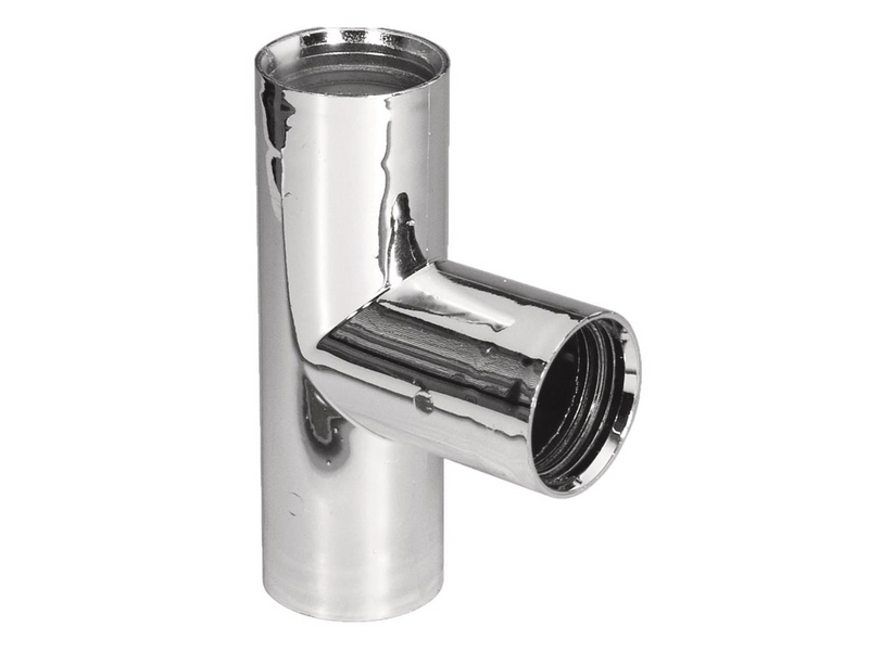 Purus manifold 90° 32 mm chrome pp/tpe
