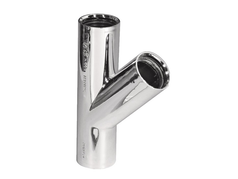Purus branch pipe 45° 32 mm chrome pp/tpe
