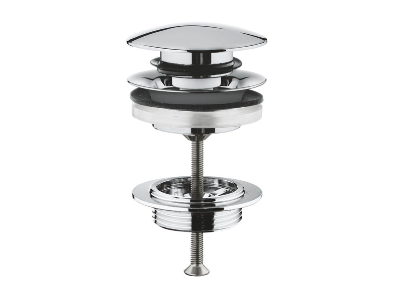 Grohe Ablaufgarnitur mit Druckstopfen, chrom