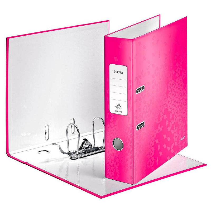 LEITZ Ordner pink Karton 8,0 cm - DIN A4