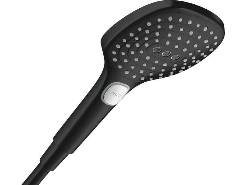 Hansgrohe raindance select e hand shower 120 3jet matt black