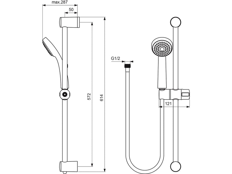 Børma Borma idealrain shower set s1