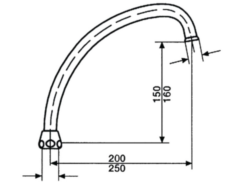 Neoperl spout universal j 250mm 3/4 female