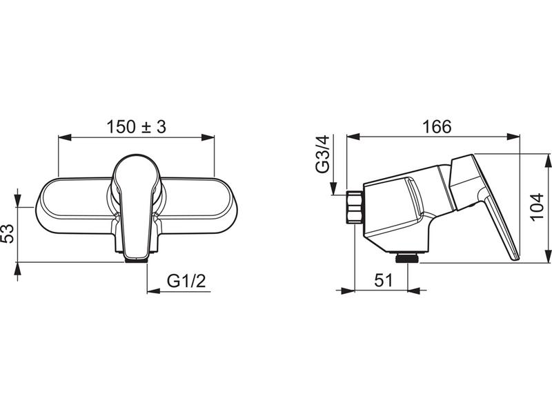 Oras saga 3960 shower faucet 1/2