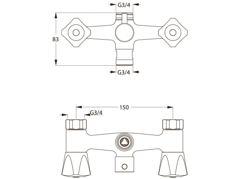 Børma Borma standard bath and shower mixer
