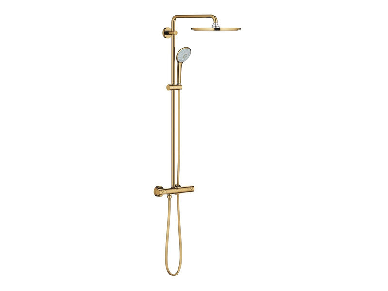 Grohe Euphoria System 310, Duschsystem mit Thermostatbatterie für die Wandmontage, cool sunrise