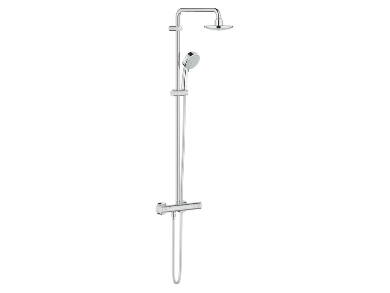 Grohe Tempesta Cosmopolitan System 160, Duschsystem mit Thermostatbatterie für die Wandmontage, chrom