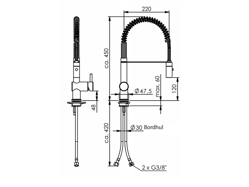 Kriss skandi semi-pro kitchen faucet