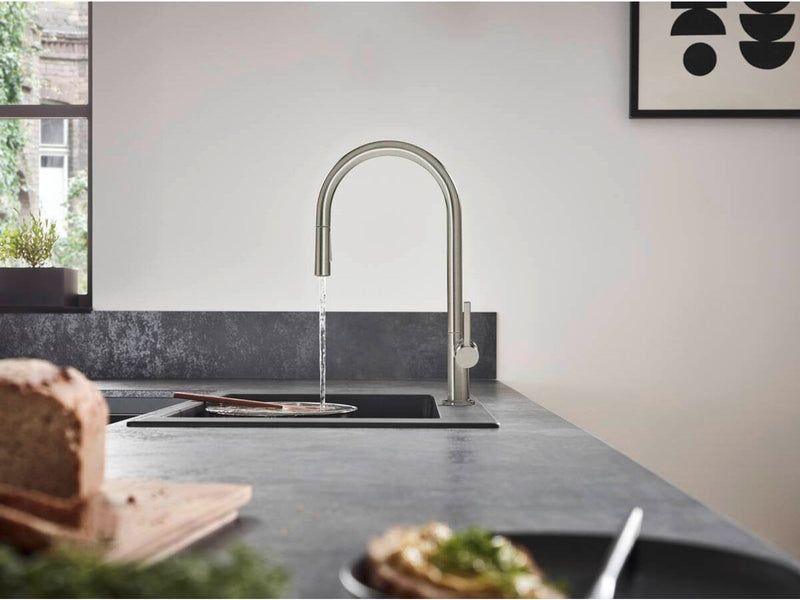 Hansgrohe talis m54 single lever kitchen mixer 210 pull-out