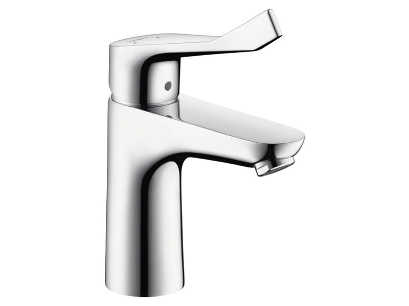 Hansgrohe focus care 100 basin mixer with extra long handle