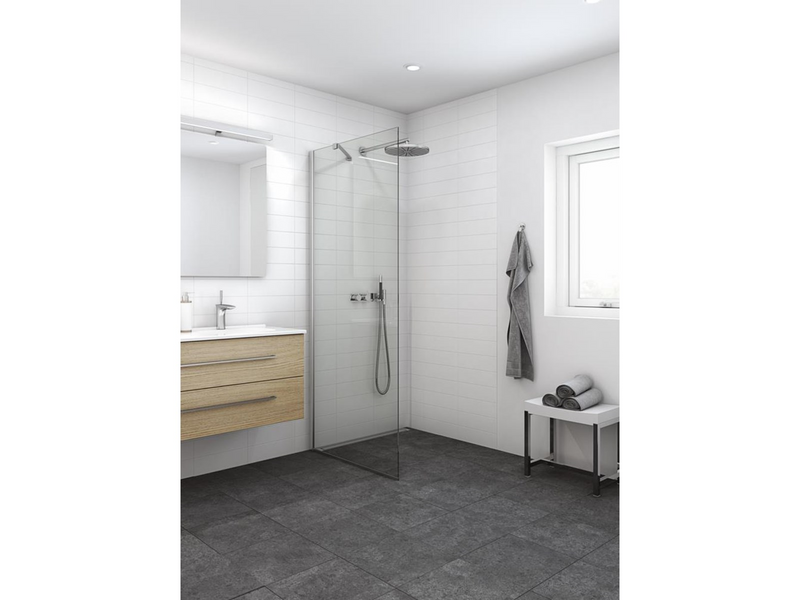 Dansani match fixed panel 77-79 cm satin/clear