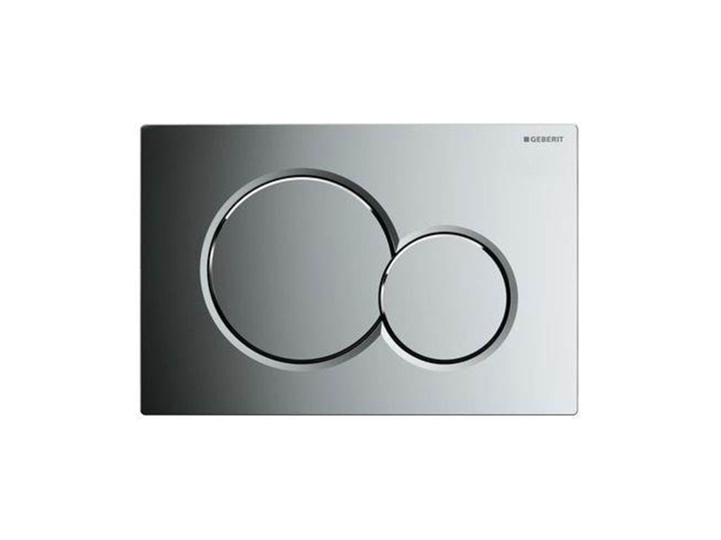 Geberit actuator plate sigma01 for dual flush: bright chrome