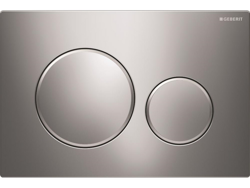 Geberit actuator plate sigma20 for dual flush bright chrome