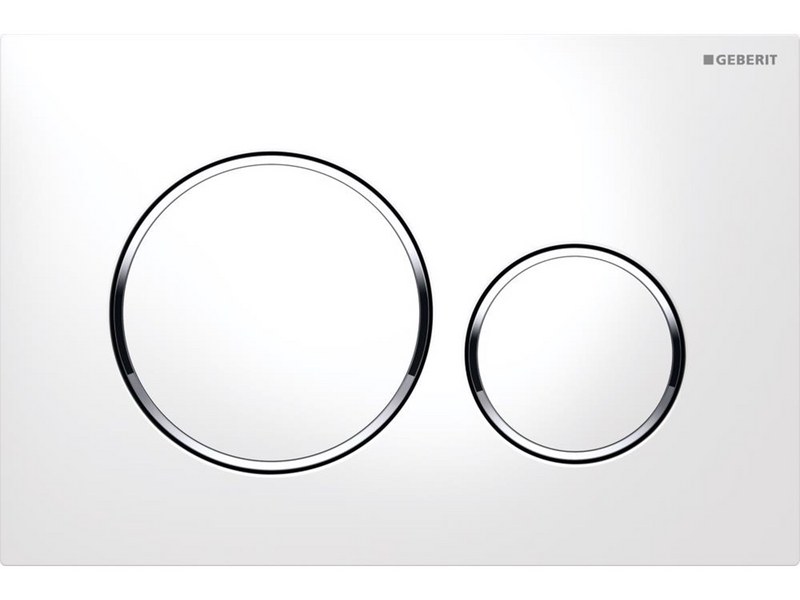 Geberit actuator plate sigma20 for dual flush white