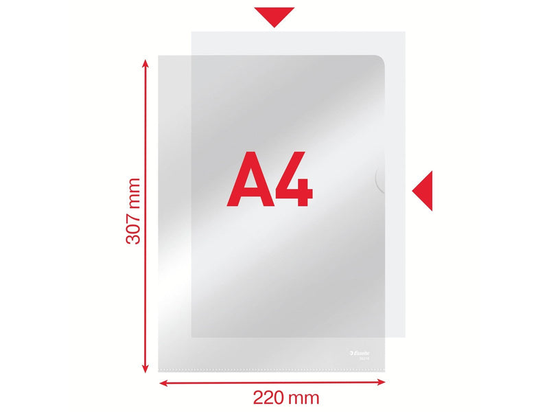 Esselte Plastomslag  A4 0.105mm 100stk/pak
