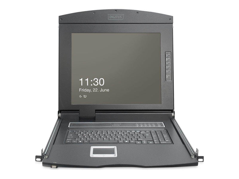 19" DIGITUS KVM console - Full HD (1080p) - 19"