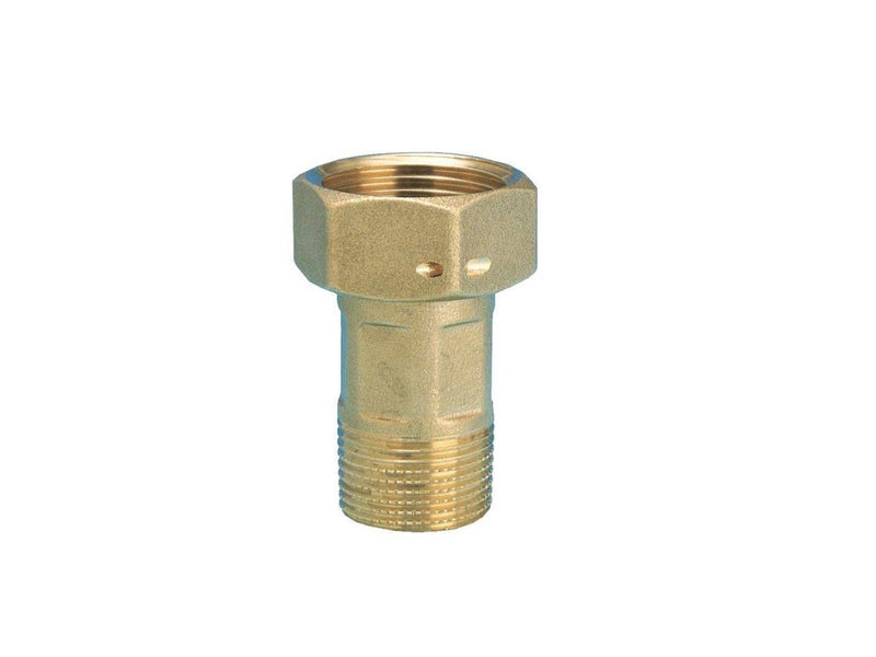 Pettinaroli Complete brass water meter connection union 1x3/4