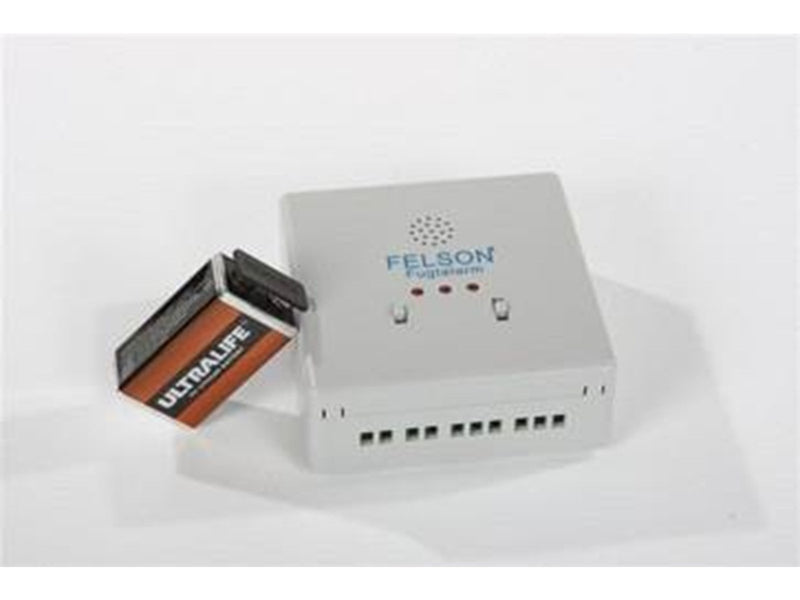 Felson moisture alarm model 5027s with 9v lithium battery
