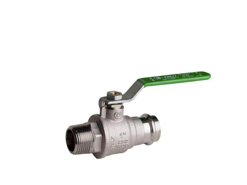 Pettinaroli Heavyduty fullway ball valve with press fittings ends press