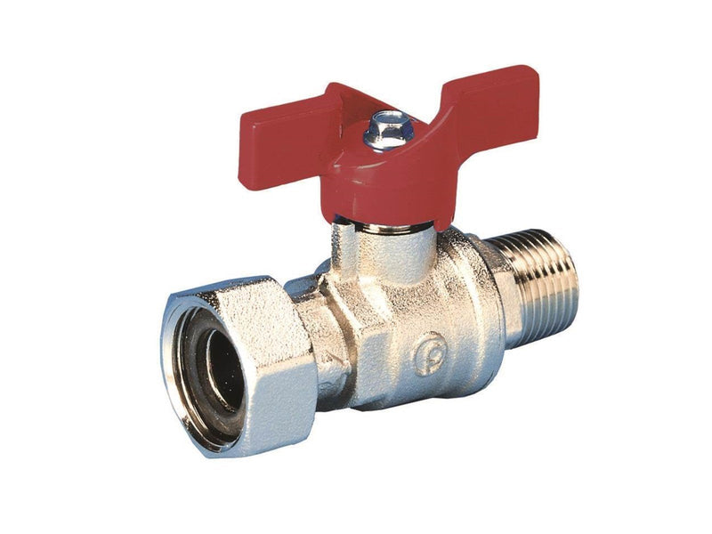 Pettinaroli ball valve with swivel end/male 34 x 12