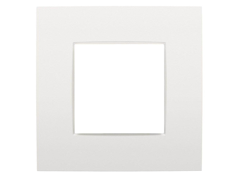 Niko-Servodan Single flush surround plate intense white