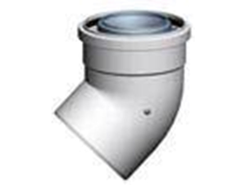 Megatherm Vent bending concentric pp/alu dn 60/100 45°