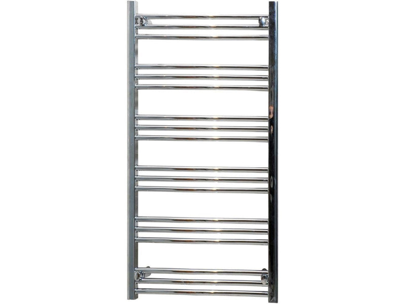 Kriss skandi heated towel rail 1140 x 600 chrome curved