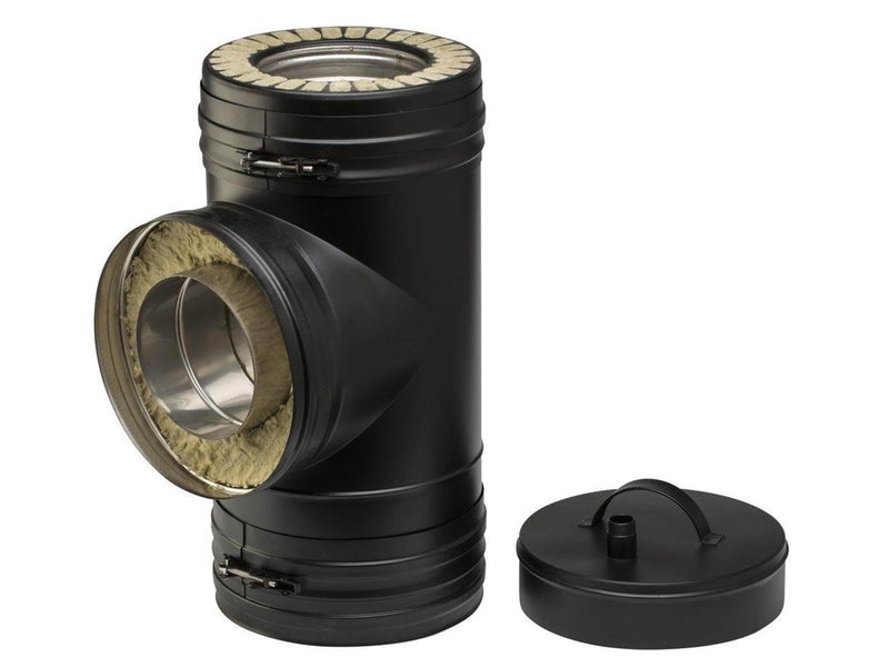Metalbestos wood 130 mm tee 90°