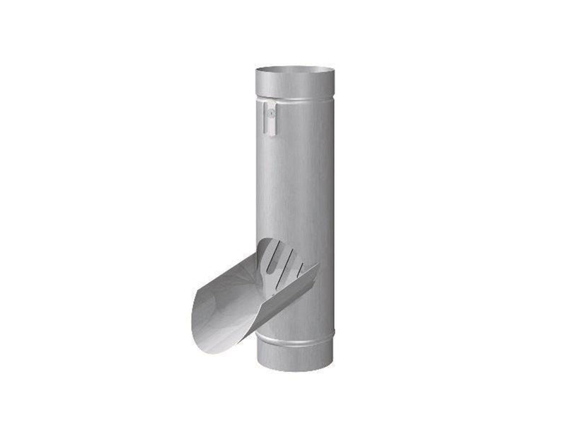Rheinzink water diverter with leaf trap 76mm