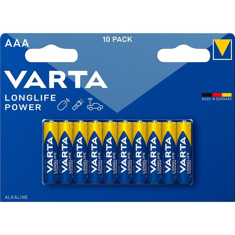VARTA Batterien LONGLIFE Power Micro AAA 1,5 V - 10 Stück