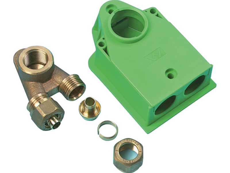 Uponor termination box pex dr box iv twin 15x2.5-1/2ft-15x2.