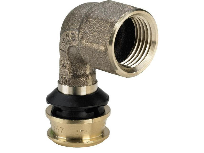 Viega Raxofix transition bend 90° 20 x 1/2" socket/socket gunmetal