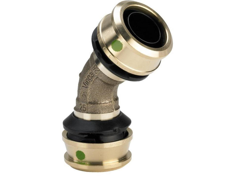 Viega Raxofix bend 45° 25 gunmetal / glossy